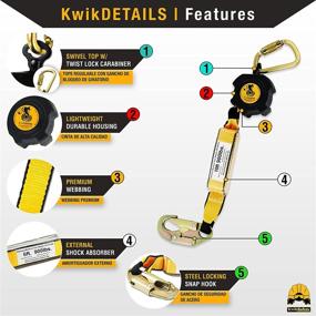 img 1 attached to Enhanced Occupational Health & Safety Products: KwikSafety Charlotte Retracting Construction Protection Personal Protective Equipment