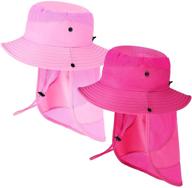 versatile removable adjustable bucket hat: essential summer accessory for boys logo