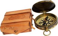 🧭 mah 'robert frost poem' engraved brass compass: unique gifts for boys, graduation, and women логотип