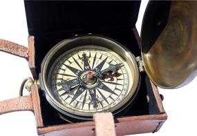 img 3 attached to 🧭 MAH 'Robert Frost Poem' Engraved Brass Compass: Unique Gifts for Boys, Graduation, and Women