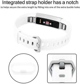 img 2 attached to Compatible Silicone Replacement Wristband Fitbit（2 Wearable Technology