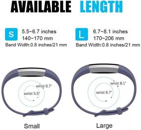 img 1 attached to Compatible Silicone Replacement Wristband Fitbit（2 Wearable Technology