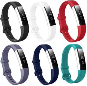 img 4 attached to Compatible Silicone Replacement Wristband Fitbit（2 Wearable Technology