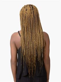 img 1 attached to 🔥 Sensationnel X-Pression 100% Kanekalon Crochet Braid - 2X RUWA Pre-Stretched 30" (4 упаковки, 30): Идеальные длинные косички для стильного вида.