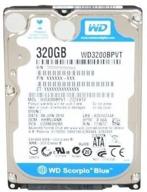 western digital wd3200bpvt scorpio blue 320gb 5400 rpm 8mb cache sata 3.0gb/s 2.5 internal notebook hard drive - reliable storage for laptops logo