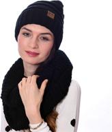 🧣 stay stylish and cozy with the infinity beanie charcoal debra weitzner women's scarves & wraps logo