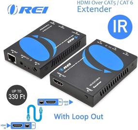 img 1 attached to 🔌 OREI HDMI Extender Over CAT5/CAT6 with IR Upto 330 Feet - Full HD Signal Distribution - Loop Out - Over IP - Receiver Only