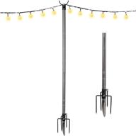 🌞 10 feet stainless steel outdoor string lights for terrace garden, residential café, and wedding decoration - upgraded solar bulb with led, rust-proof bracket or suspended lighting option логотип