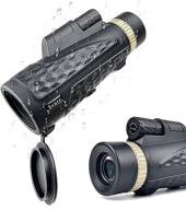 🏖️ enhance the beach experience with high power stars telescope monocular - your ultimate handheld cosmic scope for beach beauties watching, life-saving by swimming pools, concerts, sports, and outdoor activities with tripod logo