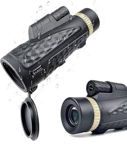 img 4 attached to 🏖️ Enhance the Beach Experience with High Power Stars Telescope Monocular - Your Ultimate Handheld Cosmic Scope for Beach Beauties Watching, Life-Saving by Swimming Pools, Concerts, Sports, and Outdoor Activities With Tripod