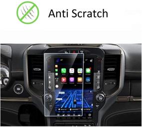 img 2 attached to Premium Flyingchan Anti Glare Screen Protector for 2019-2021 Dodge Ram 1500 🔒 2500 3500 Uconnect 12 Inch Touch Screen - Scratch Resistant, Shock-Resistant, Navigation Accessories