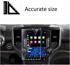 img 1 attached to Premium Flyingchan Anti Glare Screen Protector for 2019-2021 Dodge Ram 1500 🔒 2500 3500 Uconnect 12 Inch Touch Screen - Scratch Resistant, Shock-Resistant, Navigation Accessories