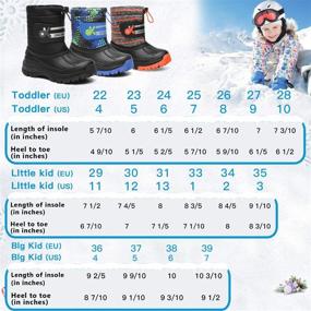 img 2 attached to 🏻 Warm and Waterproof Toddler Snow Boots for Outdoor Winter Adventures!