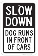 front sign for slow-down runs logo