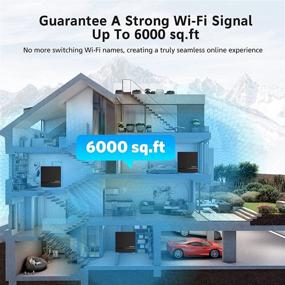 img 3 attached to Enhance Your Home WiFi with the Whole Home WiFi System: Dual Band Mesh Network, AC1200 High Speed, Seamless Roaming, Wide Coverage - Replaces Router & Extender (3 Pack)
