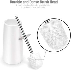 img 1 attached to 🚽 Upgraded 2 Pack IXO Toilet Brush and Holder – Ergonomic, Elegant, and Durable Bathroom Toilet Bowl Brush with Long Handle, Made of 304 Stainless Steel