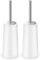 🚽 upgraded 2 pack ixo toilet brush and holder – ergonomic, elegant, and durable bathroom toilet bowl brush with long handle, made of 304 stainless steel logo