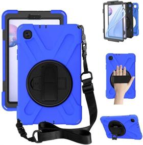 img 4 attached to ZenRich Galaxy Tab A 8.4 Case (2020) - Heavy Duty Shockproof Case with Screen Protector and Kickstand - Blue