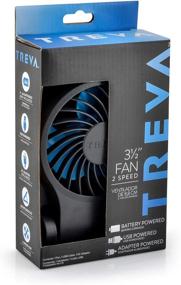 img 3 attached to 💨 Treva 3.5 Inch Portable Desk Fan with USB Port - Compact & Powerful Air Circulation with USB Compatibility