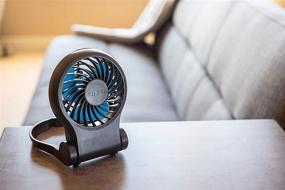 img 1 attached to 💨 Treva 3.5 Inch Portable Desk Fan with USB Port - Compact & Powerful Air Circulation with USB Compatibility