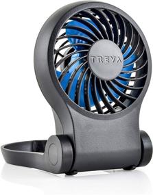 img 4 attached to 💨 Treva 3.5 Inch Portable Desk Fan with USB Port - Compact & Powerful Air Circulation with USB Compatibility