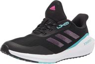 👟 black shock unisex girls' adidas running shoes - athletic footwear logo