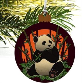 img 1 attached to Eating Bamboo Christmas Holiday Ornament
