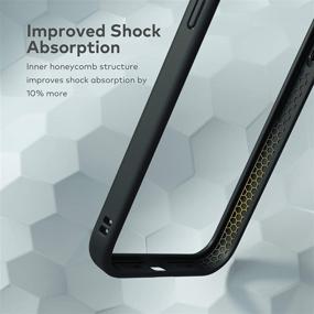 img 2 attached to 🦏 RhinoShield Bumper Case for iPhone 12 Mini, CrashGuard NX - Slim Design Protective Cover with 3.5M / 11ft Drop Protection - Black