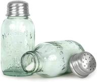 🧂 classic and versatile mason jar salt or pepper shaker: enhance your culinary experience! logo