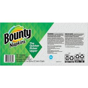 img 1 attached to Bounty Quilted Napkins, 1-Ply, 12.1 x 12 Inches, Pack of 100, White