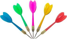 img 1 attached to 🎯 Colorful Steel Tip Darts Set - Interbusiness BBstep, 15pcs, 6g, Assorted Colors