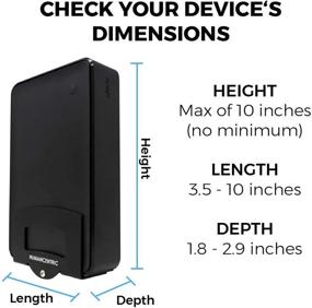 img 2 attached to 📺 HumanCentric Adjustable Wall Mount for Cable Boxes, Modems, DVD Players, Streaming Media Devices - Patented Mounting Solution for Small and Wide Devices