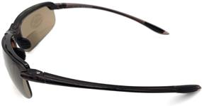 img 2 attached to 🕶️ The Oakland Bifocal Sun Reader Sport and Wrap Around Reading Sunglasses, Unisex Rimless Safety Readers, Brown +3.00: Perfect Eye Protection with Style