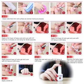 img 1 attached to 💅 Elite99 Soak-Off Gel Polish Lacquer Nail Art UV LED Manicure Varnish 15ml - Pearl Light Pink Shade (1344)