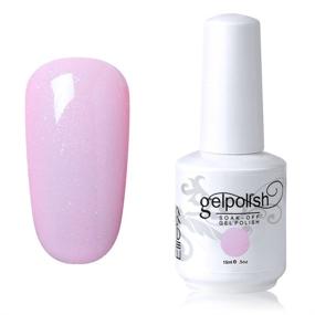 img 3 attached to 💅 Elite99 Soak-Off Gel Polish Lacquer Nail Art UV LED Manicure Varnish 15ml - Pearl Light Pink Shade (1344)