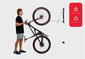 img 2 attached to 🚲 Steadyrack Mountain Bike Wall Mounted Rack - Efficient Home & Garage Storage - 2 Pack