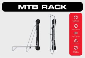 img 3 attached to 🚲 Steadyrack Mountain Bike Wall Mounted Rack - Efficient Home & Garage Storage - 2 Pack