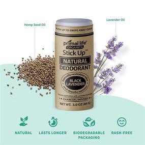 img 3 attached to 🌿 Primal Life Organics' Stick Up Natural Deodorant: Bentonite Clay, Arrowroot, Magnesium, Zinc, 3 oz. Vegan Deodorant for Women and Men, 3-4 Month Supply, Black Lavender