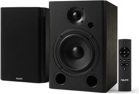 img 4 attached to 75 Watt Powered Bookshelf Speakers Bluetooth