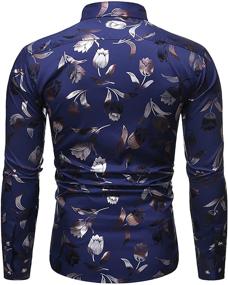 img 2 attached to J Ver Luxury Bronzed Printed Men's Shirts for Regular Clothing