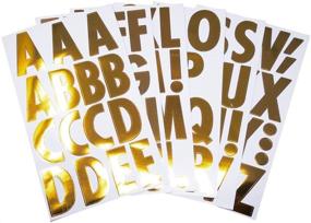 img 1 attached to Enhance Your Creativity with 🔤 Homeford Alphabet Stickers: 26 Count Metallic Pack