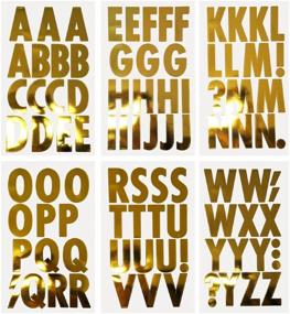 img 2 attached to Enhance Your Creativity with 🔤 Homeford Alphabet Stickers: 26 Count Metallic Pack