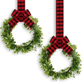 img 4 attached to Kitchen Cabinet Wreaths Artificial Decorative