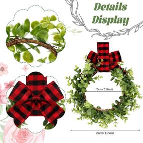 img 3 attached to Kitchen Cabinet Wreaths Artificial Decorative