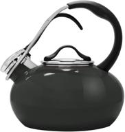 onyx chantal classic loop enamel-on-steel 1.8 quart teakettle: stylish and practical logo