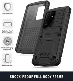 img 1 attached to Metal Case for Samsung Galaxy S21 - Military Grade, Drop Tested, Heavy Duty Full Body Protective Shockproof Dustproof Case in Black (S21)