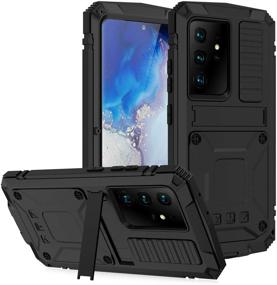 img 4 attached to Metal Case for Samsung Galaxy S21 - Military Grade, Drop Tested, Heavy Duty Full Body Protective Shockproof Dustproof Case in Black (S21)