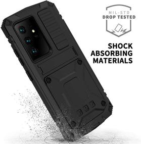 img 2 attached to Metal Case for Samsung Galaxy S21 - Military Grade, Drop Tested, Heavy Duty Full Body Protective Shockproof Dustproof Case in Black (S21)