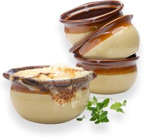 img 4 attached to 🍲 Enhance Your French Onion Experience with Furmaware Crock Bowls