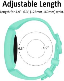 img 1 attached to Vanet Compatible Silicone Replacement Wristbands Wearable Technology